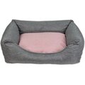 Brava Comfy peti 90 x 70 cm Harmaa - vaalea pinkki