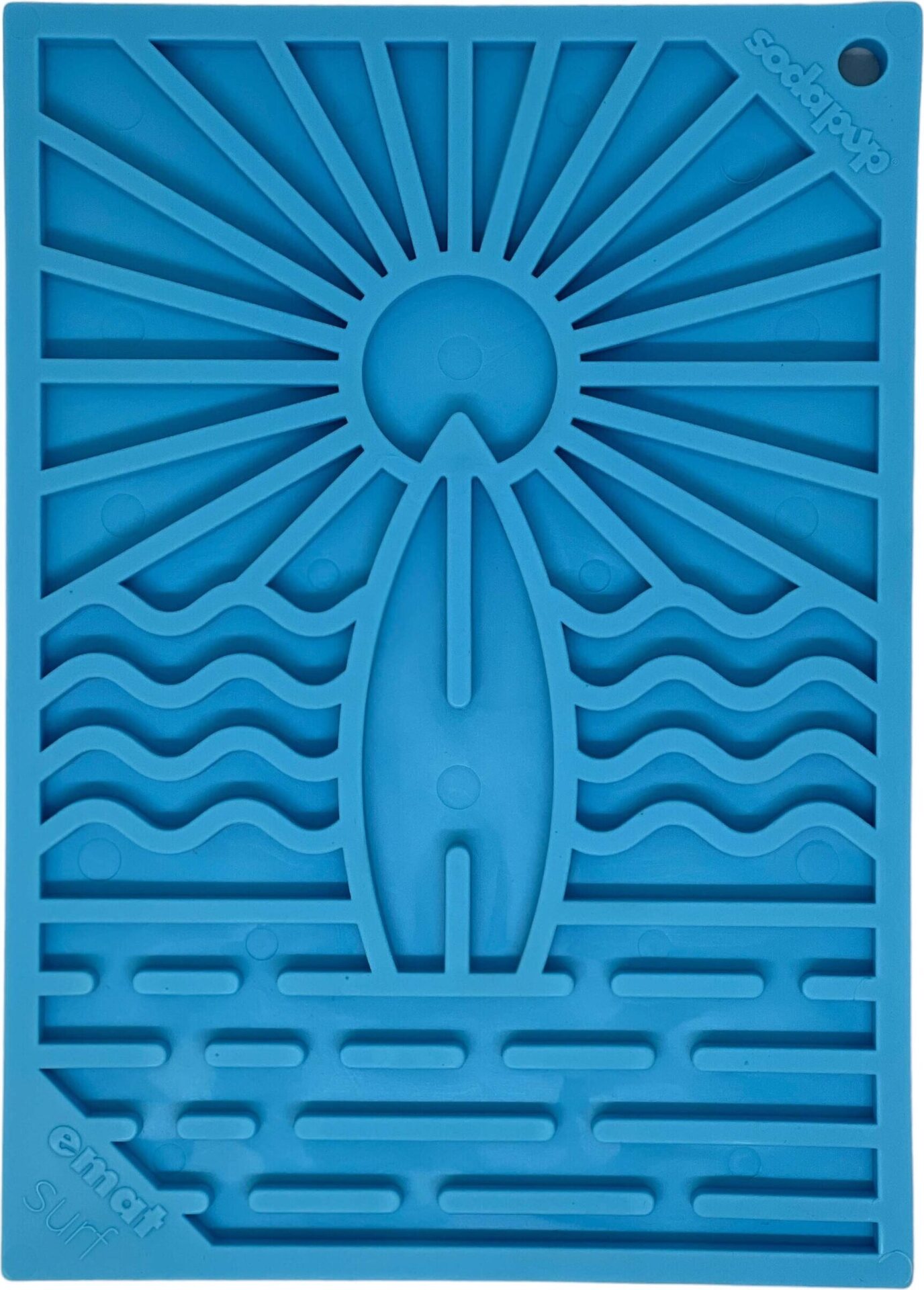 Sodapup Lickmat Small 12 x 17 cm - eri kuoseja Sininen hiekkaranta