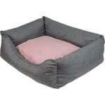Brava Comfy peti 61 x 48 cm Harmaa-vaaleanpunainen