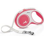 Flexi New Comfort S 5 m nauhalla Punainen
