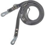 Nahka-Nasta 3-osainen Grip-talutin 20 mm x 3 m Harmaa