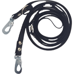 Nahka-Nasta 3-osainen Grip-talutin 20 mm x 3 m Musta