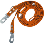 Nahka-Nasta 3-osainen Grip-talutin 20 mm x 3 m Oranssi