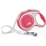 Flexi New Comfort L 8 m nauhalla Punainen
