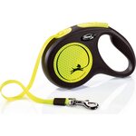 Flexi New Neon M 5 m nauhalla Keltainen