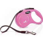 Flexi New Classic S 5 m nauhalla Pinkki