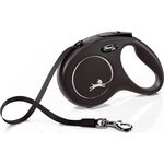 Flexi New Classic M 5 m nauhalla Musta