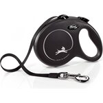 Flexi New Classic L 5 m nauhalla Musta