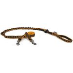 ManMat Snap Bungee line kahdelle koiralle 3 m Oranssi