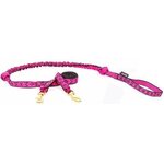 ManMat Snap Bungee line kahdelle koiralle 3 m Pinkki