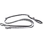 ManMat Bungee Line twistlockeilla 2 koiralle Musta