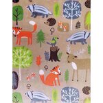 Juunik Alusta eläinkuosilla L 75 x 60 x 3 cm Beige