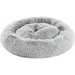Brava Fluffy pörröpeti M 64 cm Vaaleanharmaa
