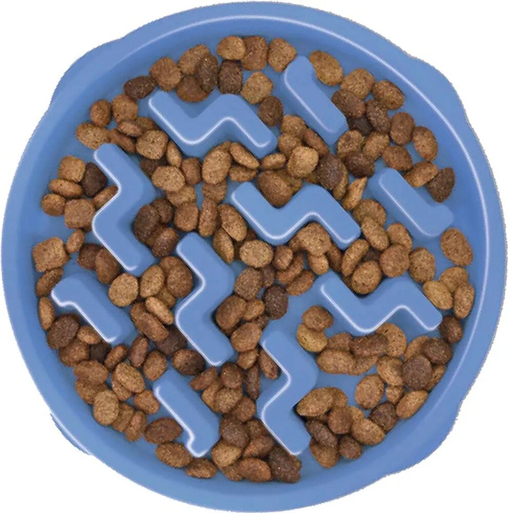 Outward Hound Fun Feeder Slo Bowl ruokakuppi M Sininen