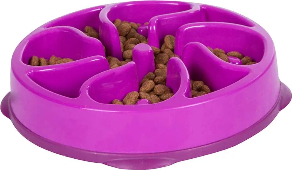 Outward Hound Fun Feeder Slo Bowl ruokakuppi M Violetti