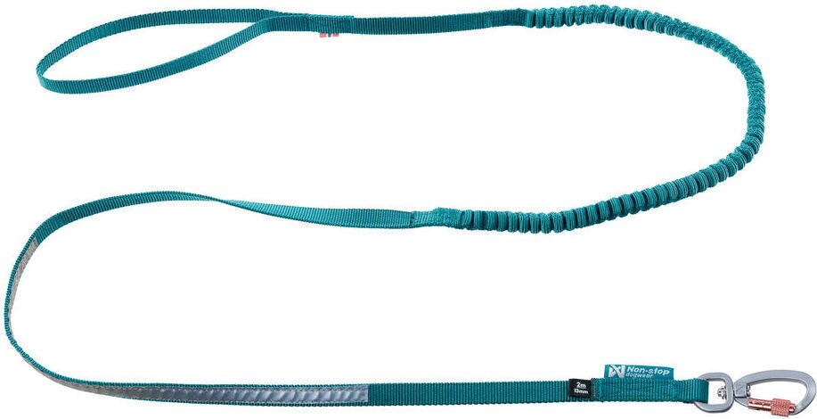 Non-stop dogwear Touring Bungee Leash 13 mm 2 m Teal