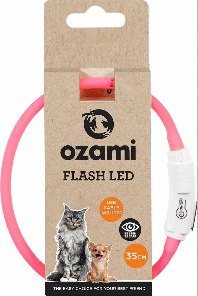 Ozami valopanta 35 cm leikattava Vaaleanpunainen