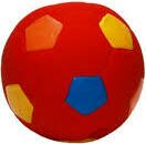 Nobby Latex jalkapallo 8 cm Punainen