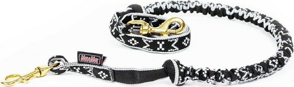 ManMat Snap Bungee line 3 m Musta