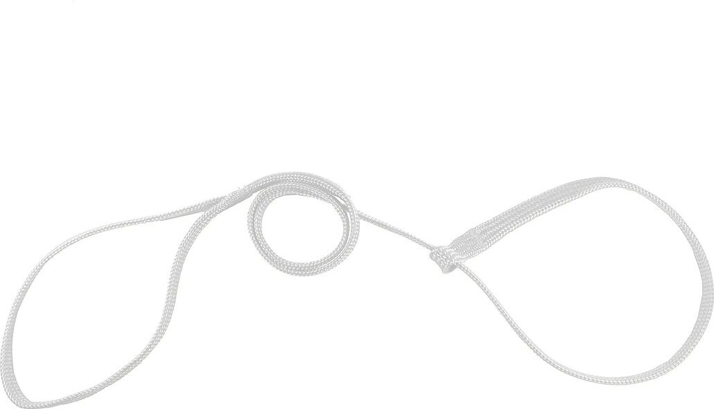Resco Braided Slip Leash näyttelytalutin 10 mm x 92 cm Valkoinen