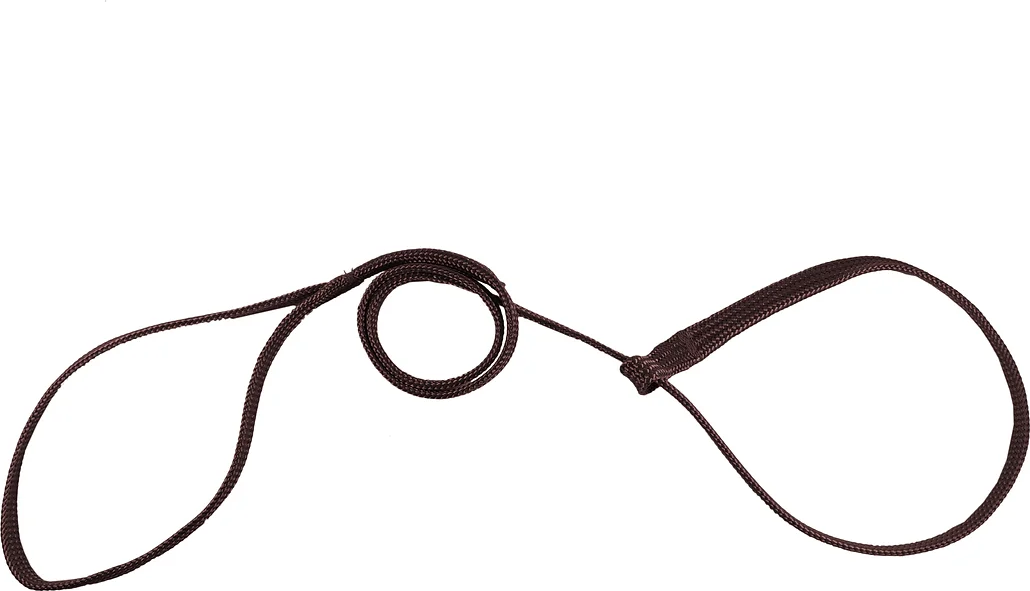 Resco Braided Slip Leash näyttelytalutin 10 mm x 92 cm Tummanruskea