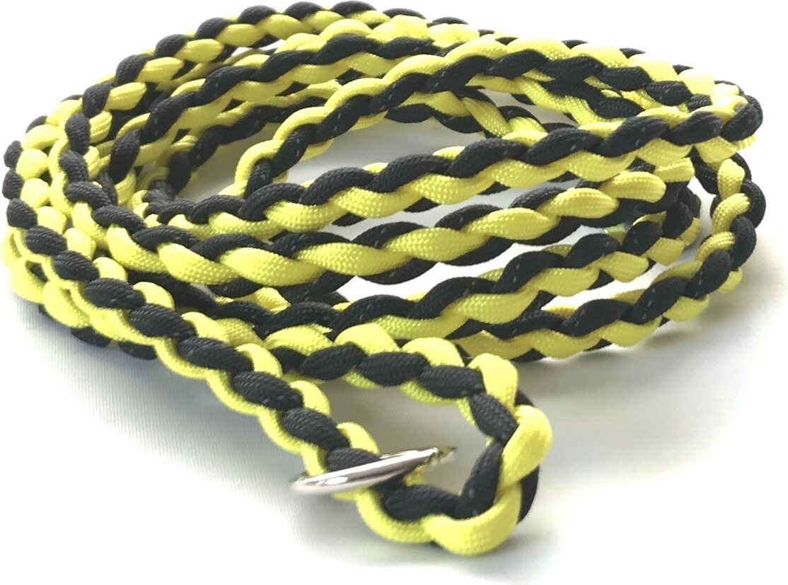 Vijue Paracord-hihna 180 cm Keltainen - heijastava musta