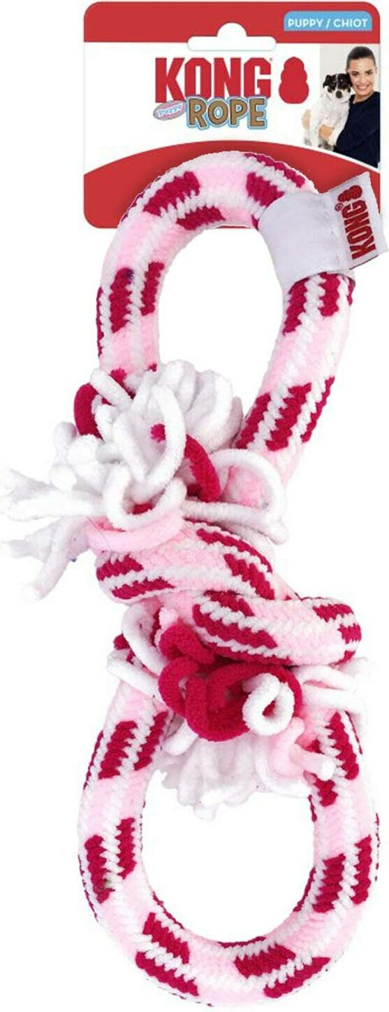 Kong Puppy Rope M 30 cm Vaaleanpunainen