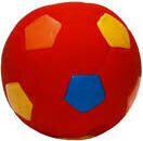 Nobby Latex jalkapallo 4,6 cm Punainen