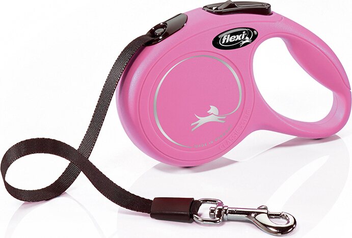 Flexi New Classic XS 3 m nauhalla Pinkki