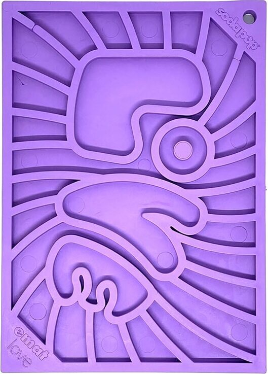 Sodapup Lickmat Small 12 x 17 cm - eri kuoseja Violetti love