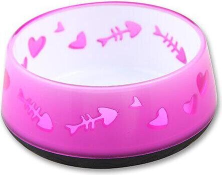 AFP Muovinen kuvioitu ruokakuppi 11 cm Pinkki