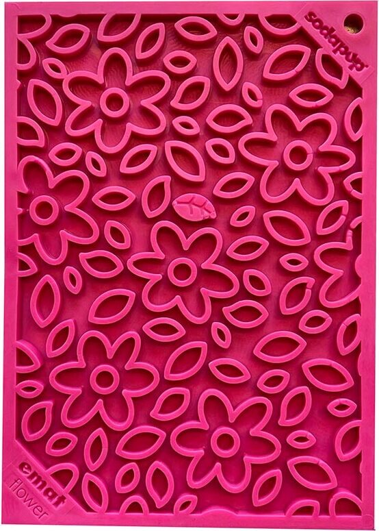 Sodapup Lickmat Large 20 x 20 cm - eri kuoseja Pinkki kukka