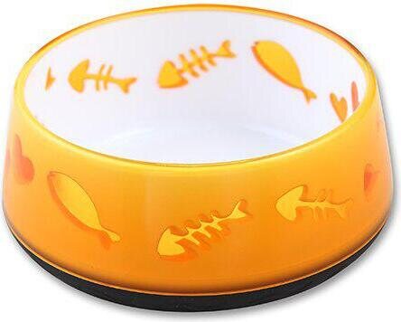 AFP Muovinen kuvioitu ruokakuppi 11 cm Oranssi