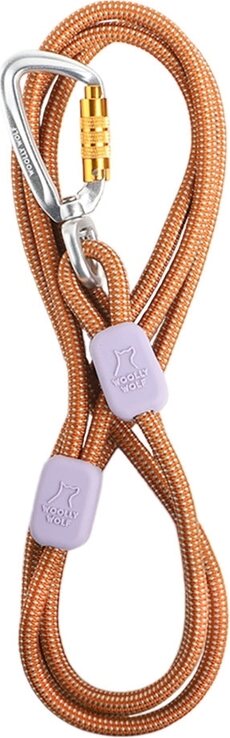 Woolly Wolf Rope Leash Thin köysitalutin 8 mm x 180 cm Terracotta Mix