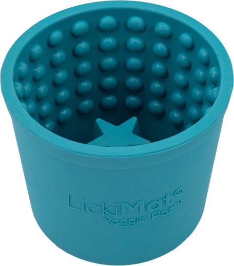 LickiMat Yoggie Pot virikekuppi Turkoosi