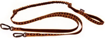 ManMat Bungee Line twistlockeilla 2 koiralle Oranssi