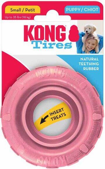 Kong Tyres puppy S 9 cm Vaaleanpunainen