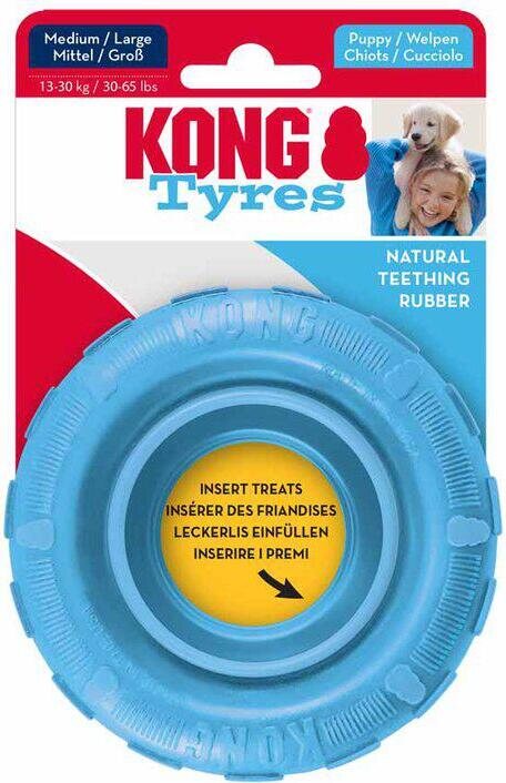 Kong Tyres puppy M/L 11 cm Vaaleansininen