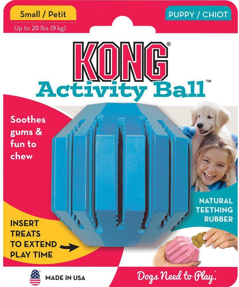 Kong Activity ball puppy S 7 cm Vaaleansininen