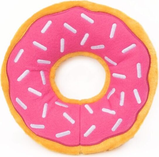ZippyPaws Jumbo Donut pehmolelu 26 cm Pinkki
