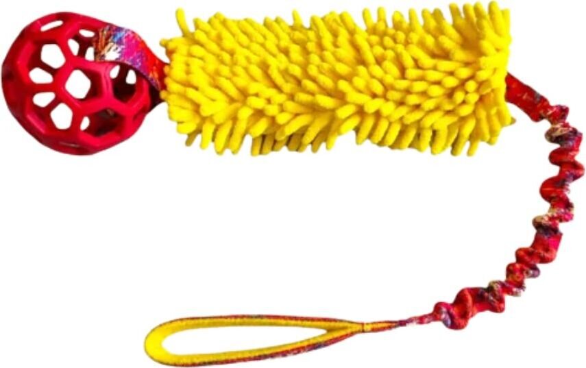 Agilitoy Hivy palkkauslelu pallolla 70 cm Keltainen