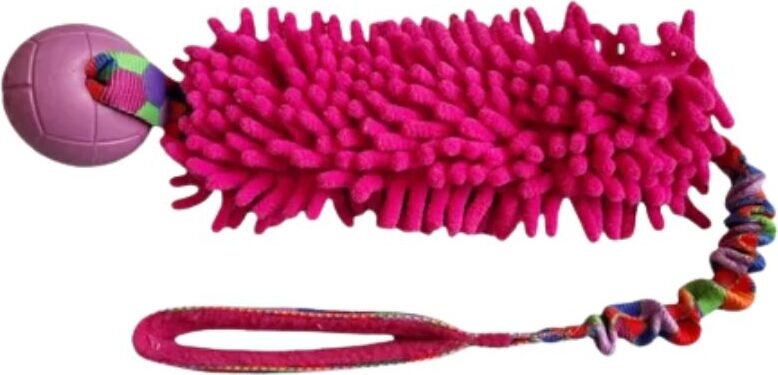 Agilitoy Soffy Fur palkkauslelu pehmopallolla 58 cm Pinkki