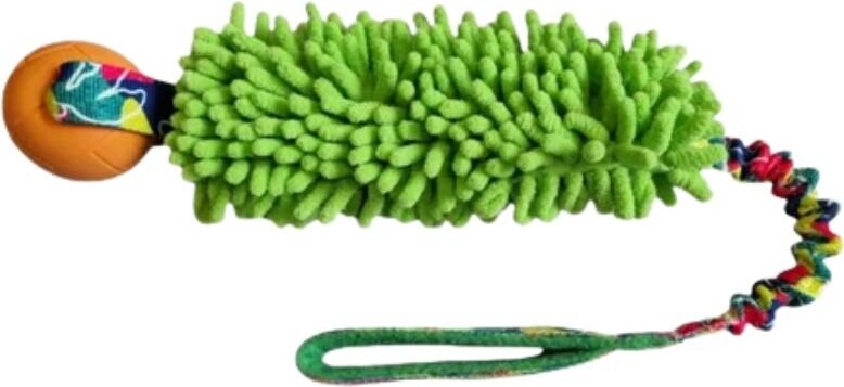 Agilitoy Soffy Fur palkkauslelu pehmopallolla 58 cm Vihreä