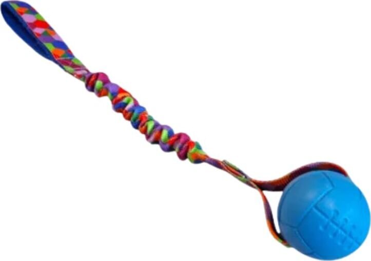 Agilitoy Soffy pehmeä kumipallo joustokahvalla 40cm Sininen