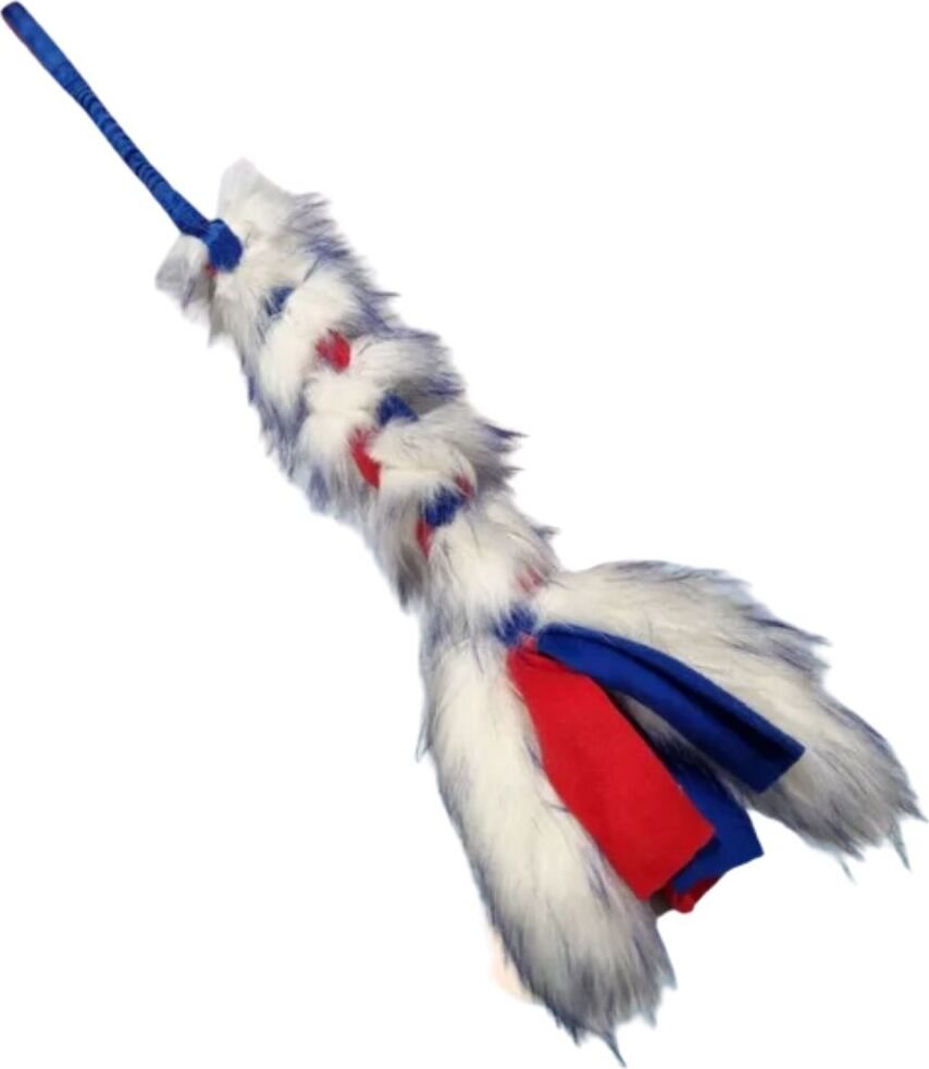 Agilitoy Twizzy fleecelelu tekoturkiksella ja joustokahvalla 100 cm Valkoinen