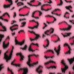 Foxy Fur Karva-alusta pinkki leopardi 100 x 75 cm