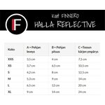 FINNERO HALLA Reflective fleecetossut 4 kpl harmaa