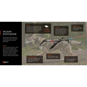 Non-stop dogwear Freemotion harness musta