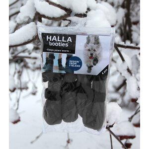 FINNERO HALLA fleecetossut 4 kpl harmaa