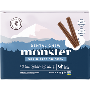 Monster Dog Dental Chew Grain Free Chicken S, 28 kpl
